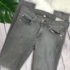 rag & bone grey skinny jeans size 27
